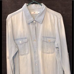 Gently worn Vineyard Vines, classic denim shirt